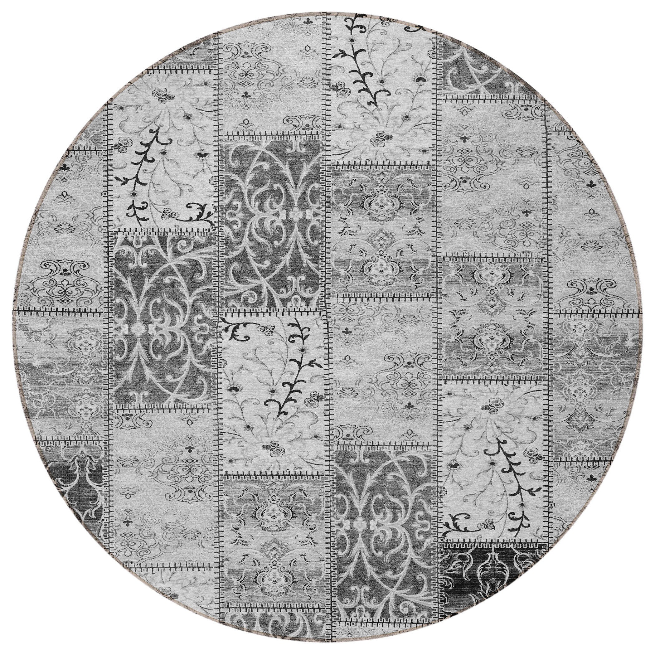 Stylish and Washable Outdoor and Indoor Runner Rug with Patchwork Design for Versatile Use