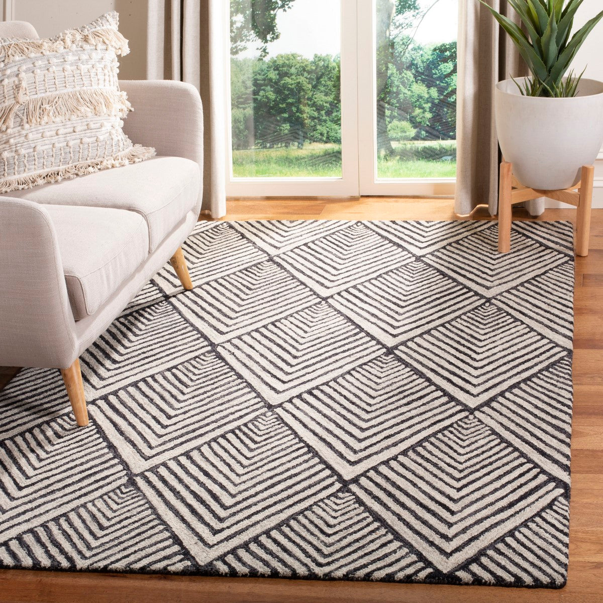 MLP151 Micro Loop Contemporary Wool Tufted Rug - Ultra-Soft and Stylish for All Spaces