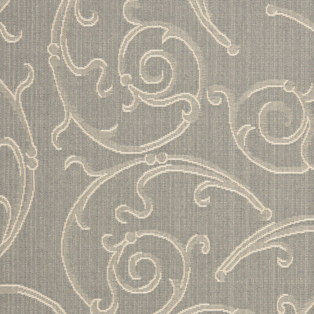 Stylish Courtyard Decor - Luxurious Power Loomed Indoor and Outdoor Area Rug Featuring an Elegant Vine Scroll Pattern