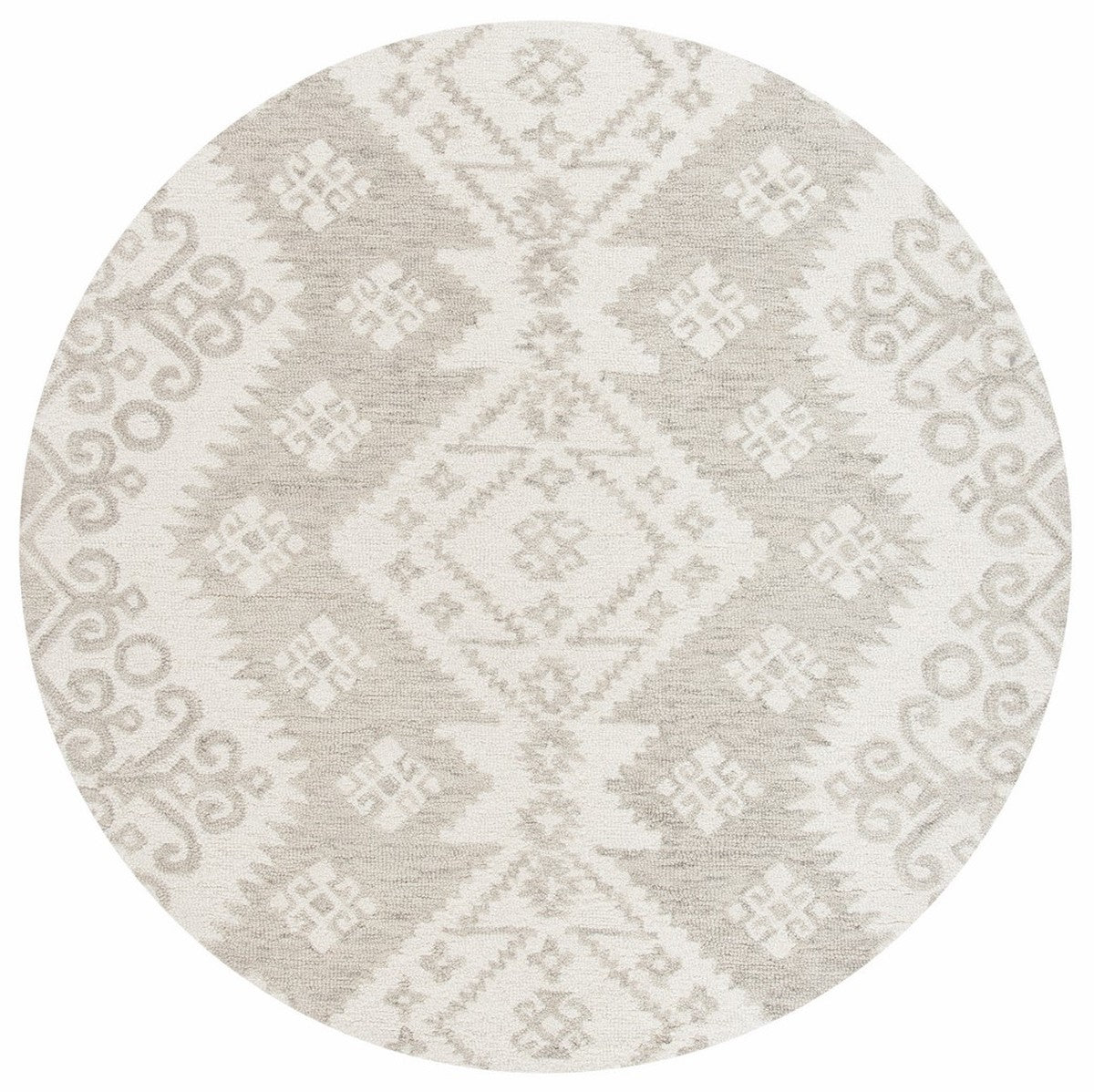 Exquisite Micro-Loop Hand-Tufted Luxury Rug Made of Fine Indian Wool - Ideal for Enhancing Your Home Decor