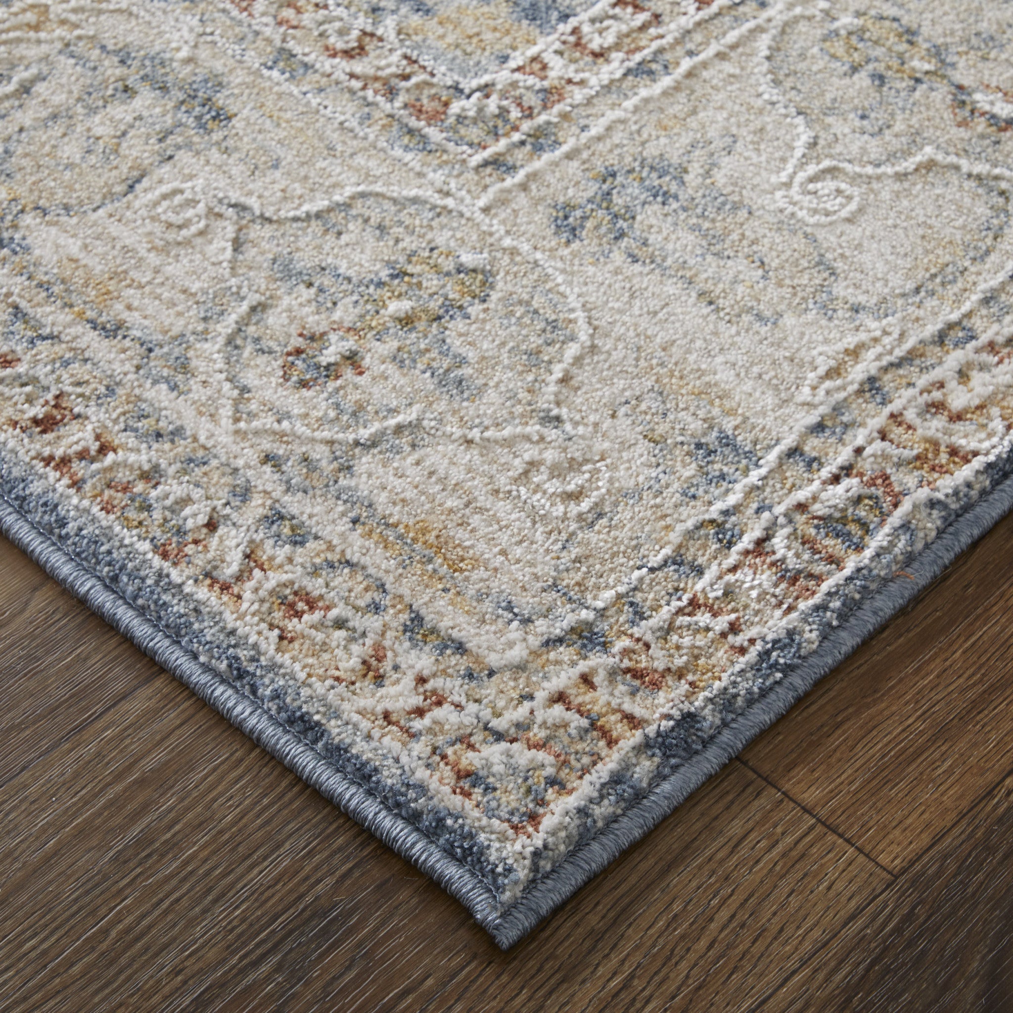 Stain-Resistant Ikat Area Rug in Stylish Taupe with Elegant Fringes for Any Room