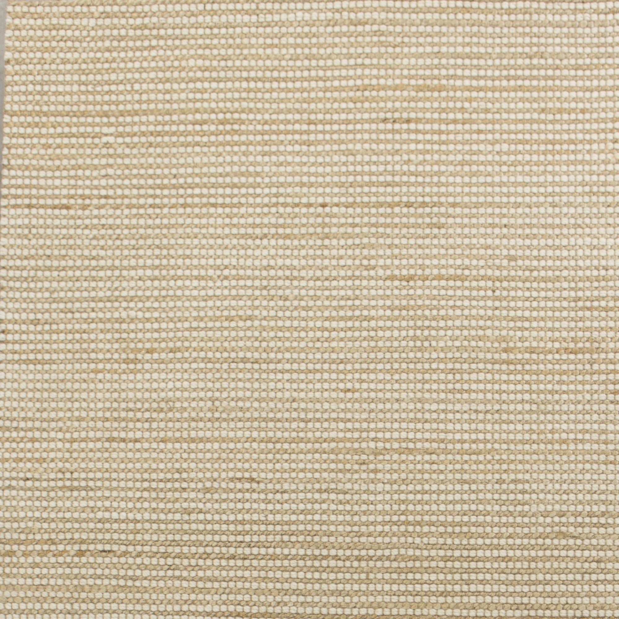 Exquisite Hand-Woven Jute and Wool Area Rug for Contemporary Spaces - Natural Look, Cotton Backing, Indian Crafted