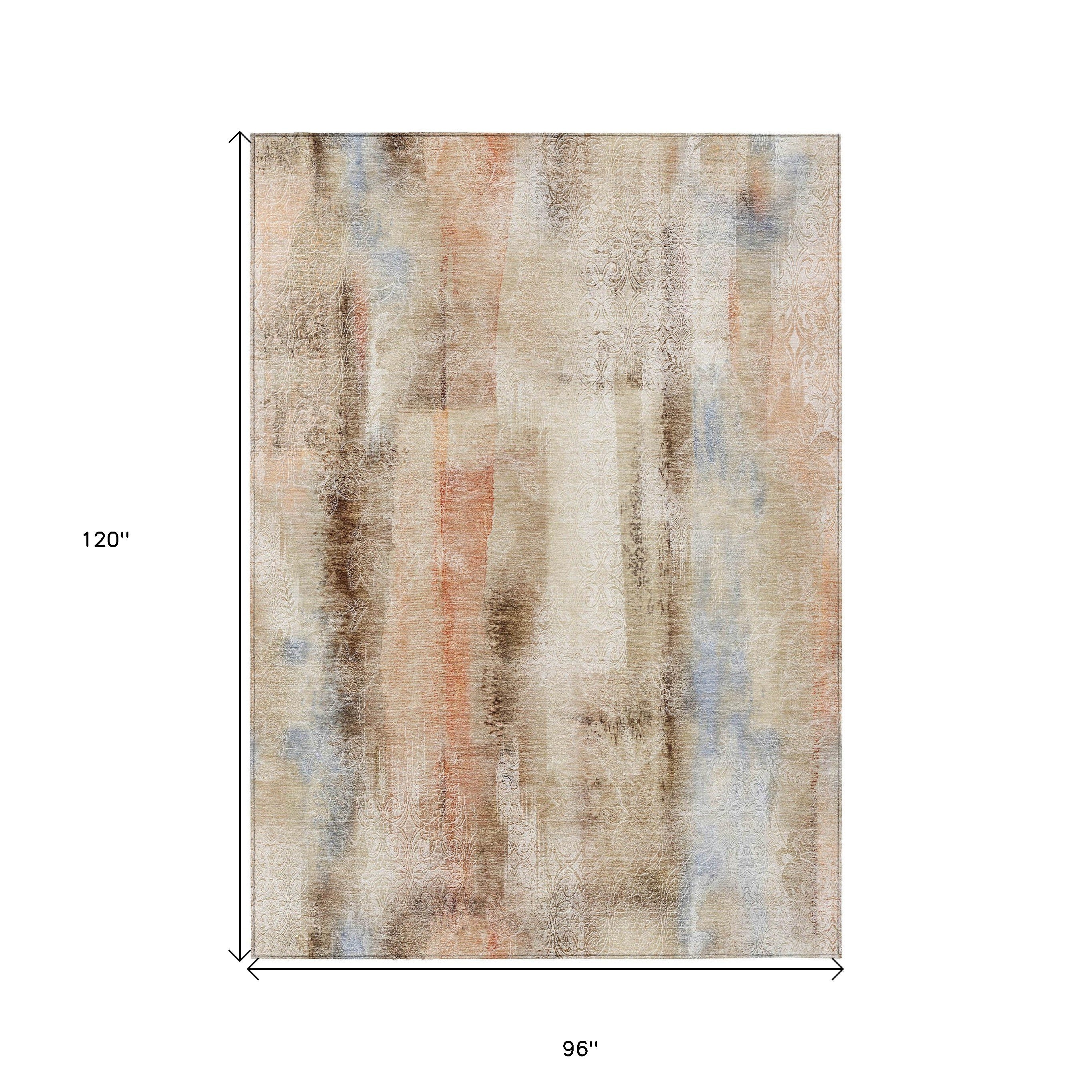 Stylish Washable, Stain-Resistant Non-Skid Purple Runner Rug for Indoor & Outdoor Use