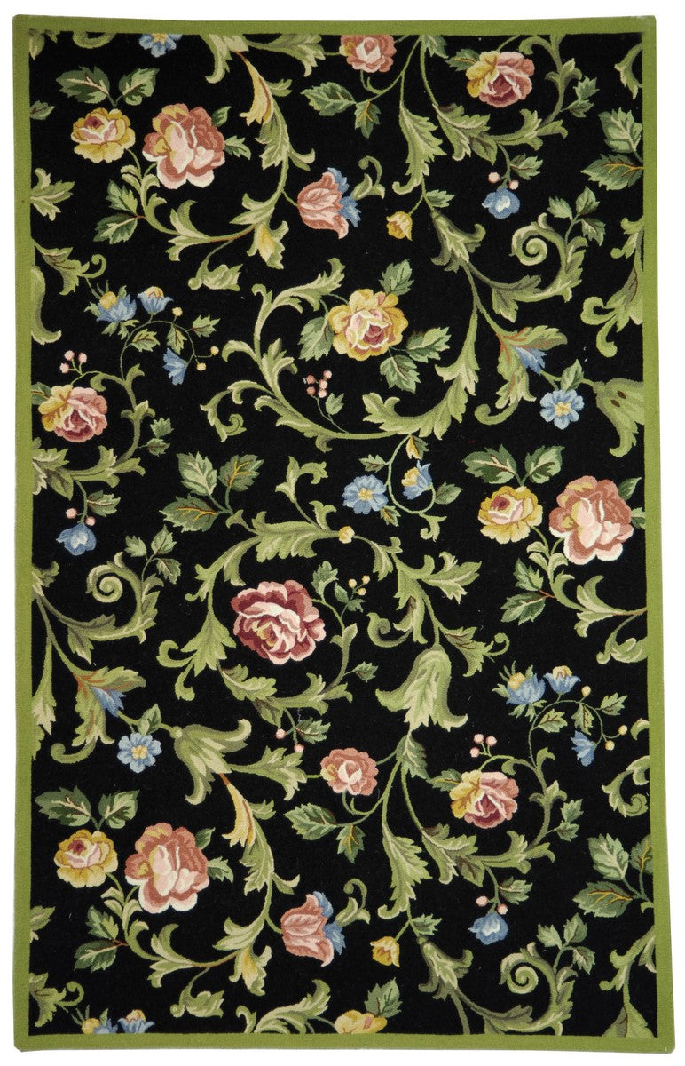 Exquisite Hand-Hooked Wool Pile Rectangle Rug from China for Classic Home Decor