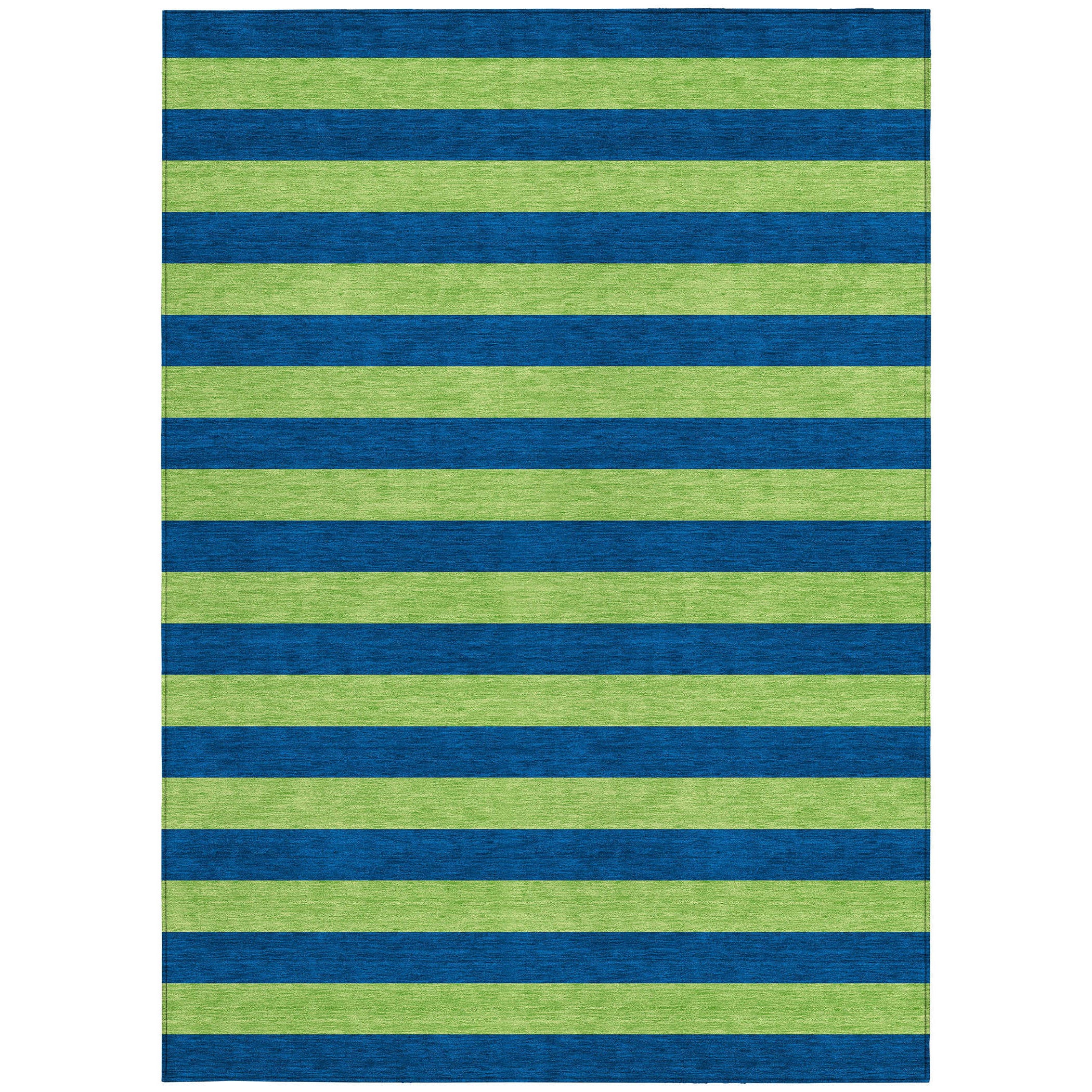 Stylish Washable and Stain - Resistant Coffee Striped Indoor - Outdoor Runner Rug