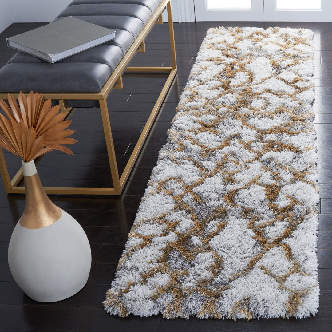 Luxurious Power-Loomed Polypropylene Shag Rug with 1.97-Inch Pile for Ultimate Comfort