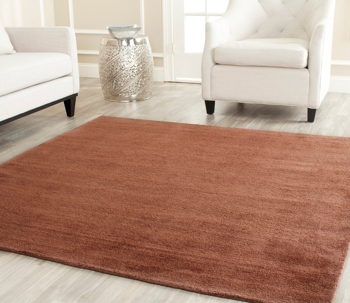 Exquisite Himalaya Hand - crafted Wool Tufted Area Rug with Luxurious Texture for Contemporary and Transitional Home Interior Decor