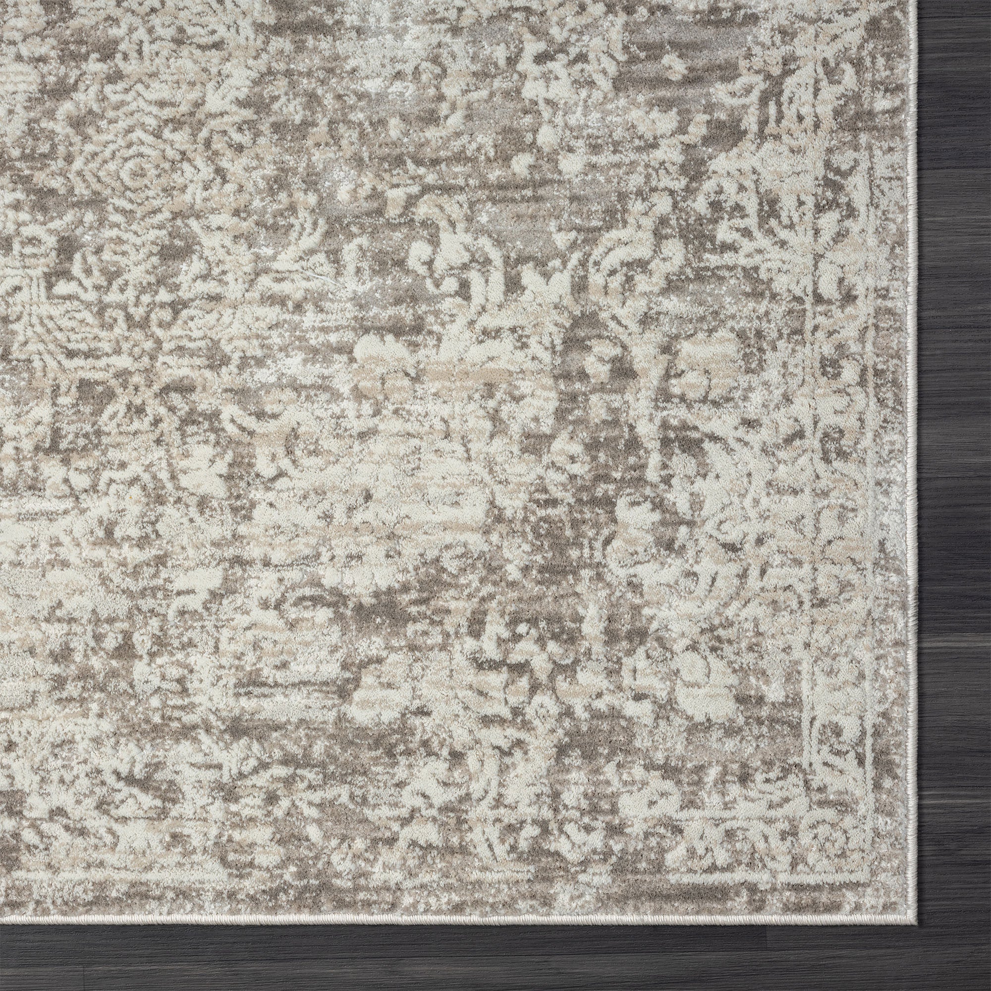 Elevate Your Space with a Gray Abstract Distressed 8' x 10' Runner Rug