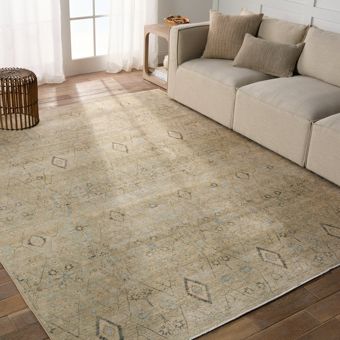 Indoor Vintage Medallion Power-loomed Machine-made Area Rug - Boheme Maisie BOH26 with 78% Cotton and 22% Polyester