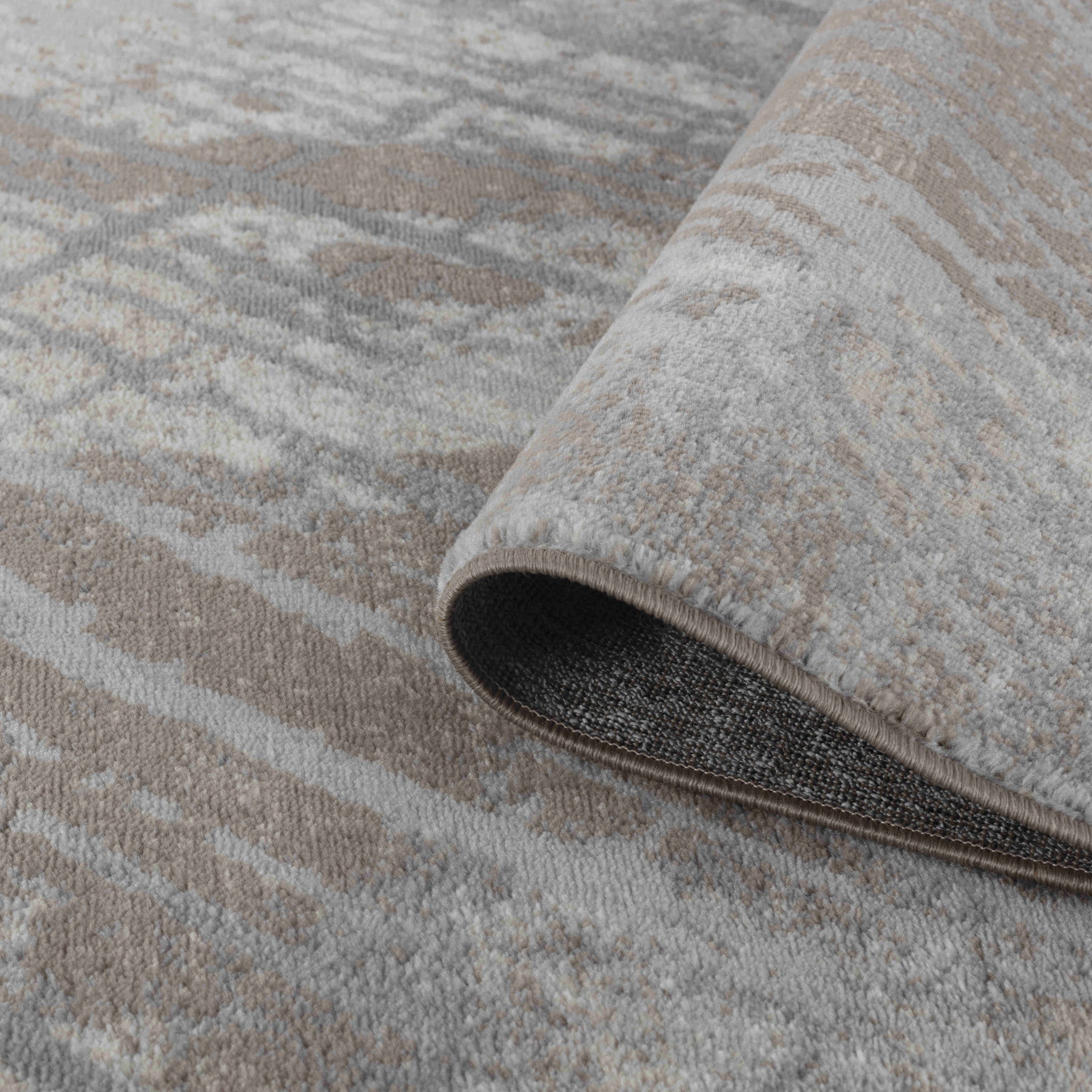 Luxurious 5' x 8' Brown Abstract Area Rug with Exquisite Turkish Design for Warm and Stylish Rooms
