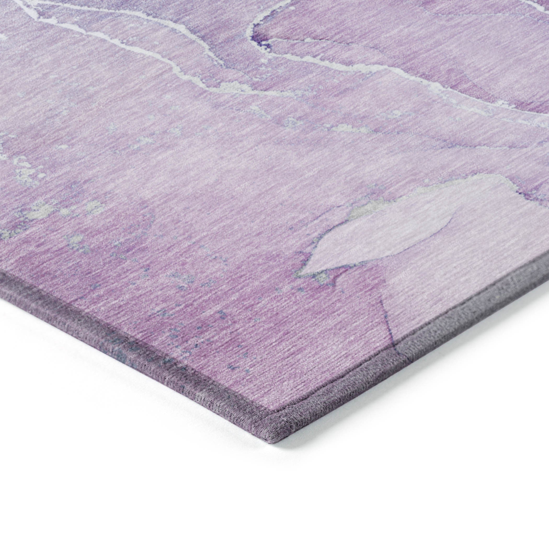 Stylish Washable & Stain-Resistant Green Abstract Indoor-Outdoor Runner Rug with Non-Skid Design