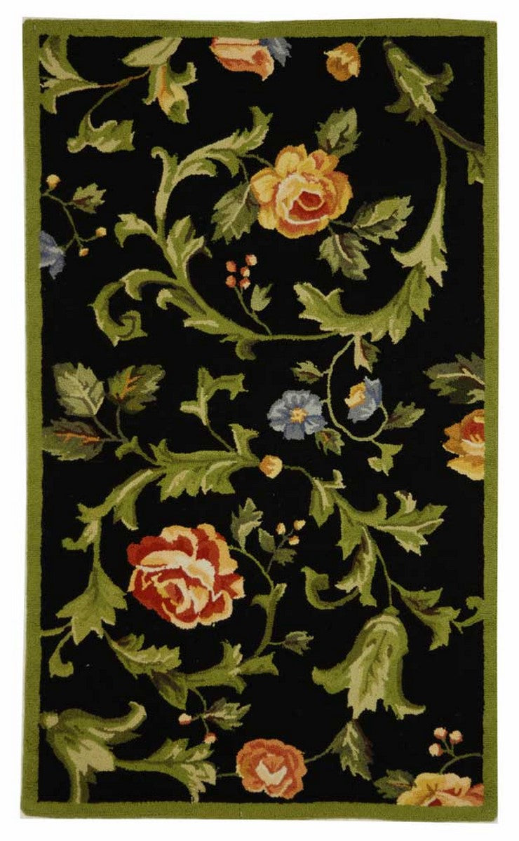 Exquisite Hand-Hooked Wool Pile Rectangle Rug from China for Classic Home Decor