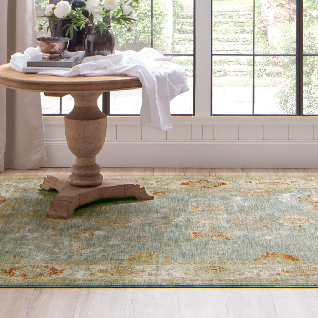 Adalia Machine-Woven Elegant Floral Area Rug with Durable and Stain-Resistant Features for Every Room in Your Home