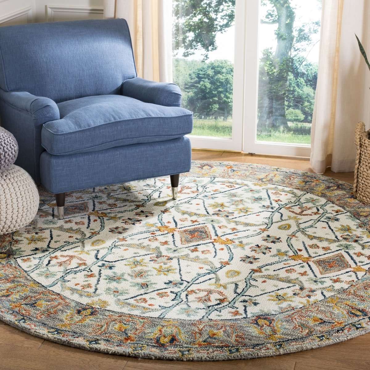 Luxurious Hand - Tufted Aspen Rug: 80% Wool, 20% Cotton for Elegant Home Comfort