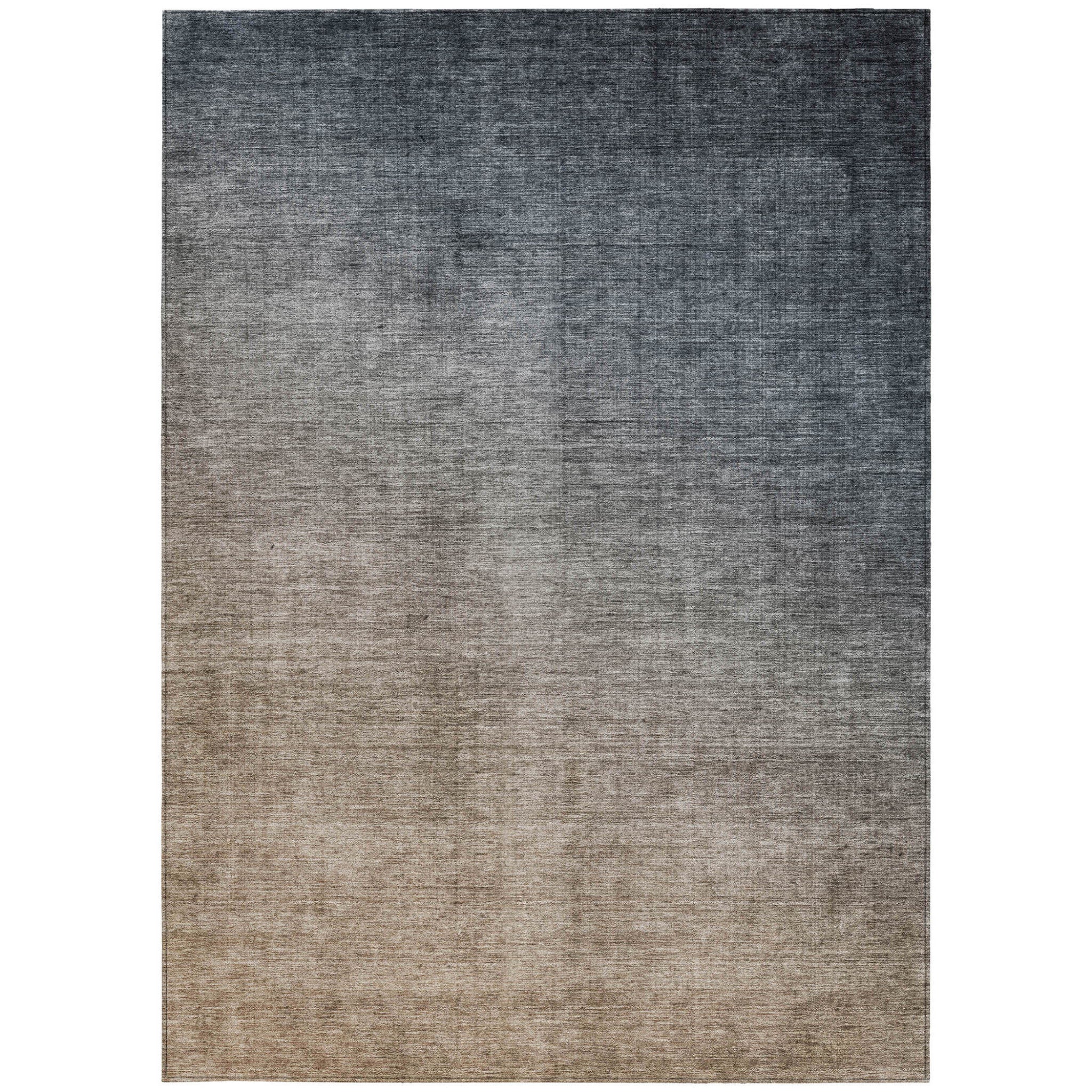 Stylish Ombre Teal and Red Orange Washable and Stain - Resistant Runner Outdoor Rugs for Both Indoor and Outdoor Decor