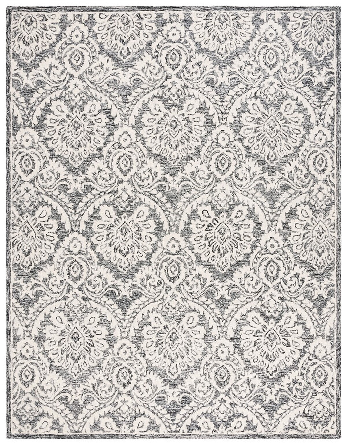 Exquisite Hand-Tufted Wool and Cotton Floral Rug - Adding a Touch of Countryside Allure to Your Cozy Living Spaces and Interior Decor
