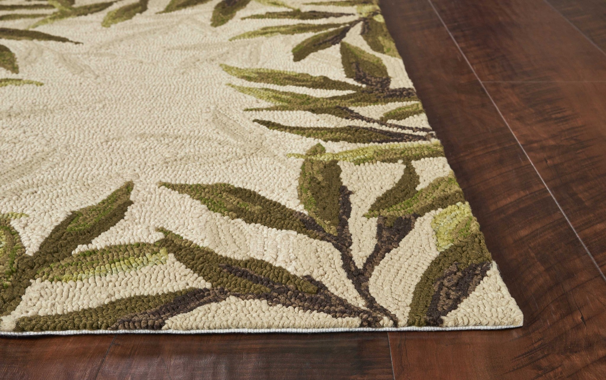 Exquisite Handmade Beige Floral Outdoor Rug for Warm Indoor & Outdoor Areas