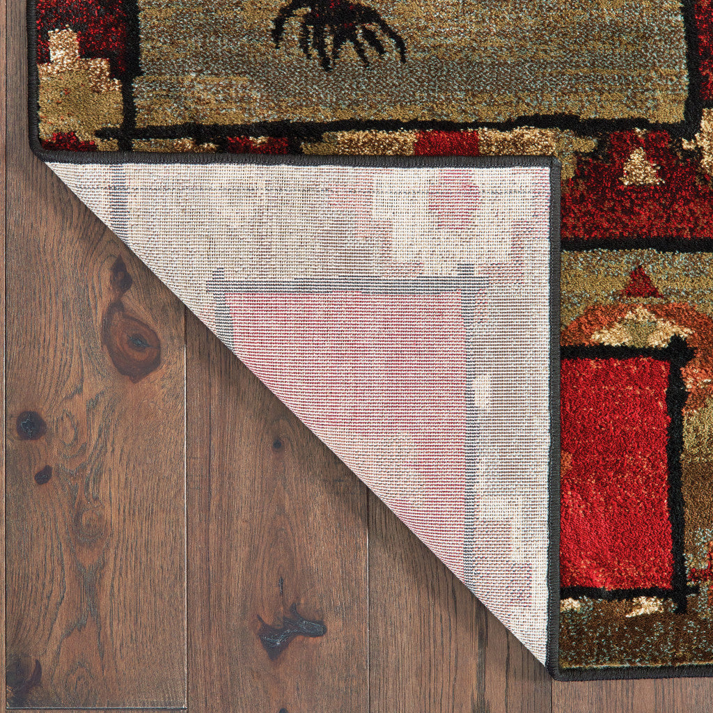Southwestern Style Runner Area Rug - Stain Resistant, Fashionable Design in Earthy Color Tones Suitable for Any Living Space