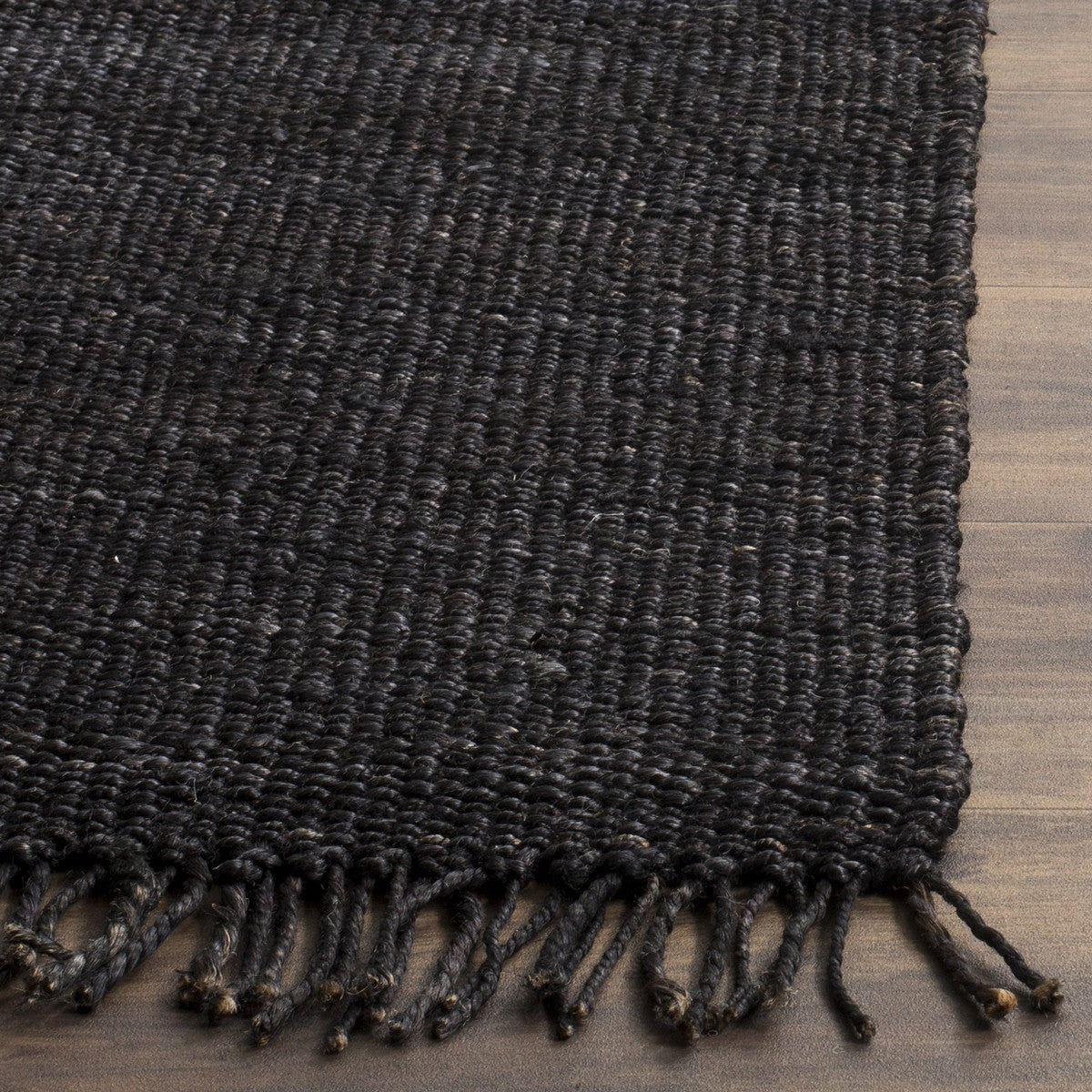 Exquisite Natural Hand-Woven Jute Area Rug with Elegant Rectangle Design for Eco-Friendly Home Decor, Sourced from India