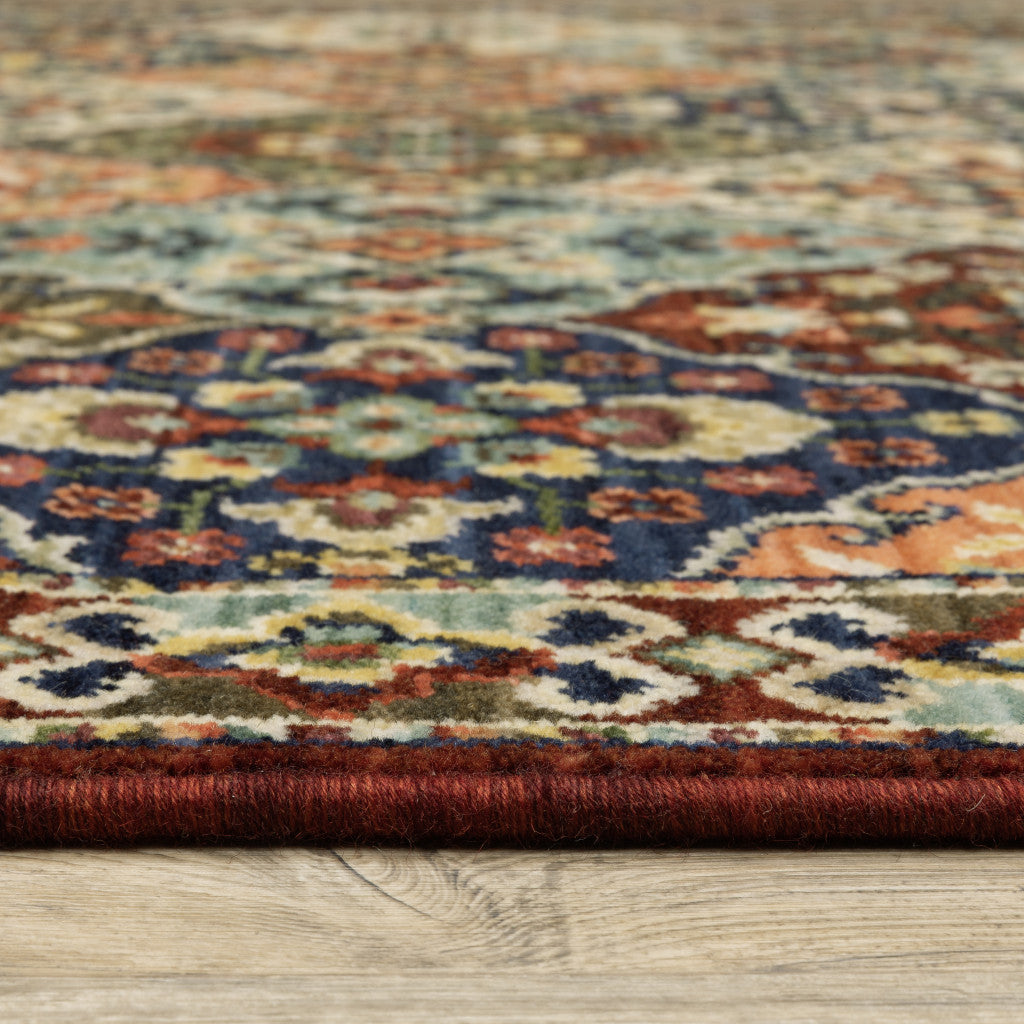 Exquisite Oriental Stain-Resistant Area Rug with Fringe, Ideal for Kids and Pet Spaces, Measuring 36 x 24 Inches