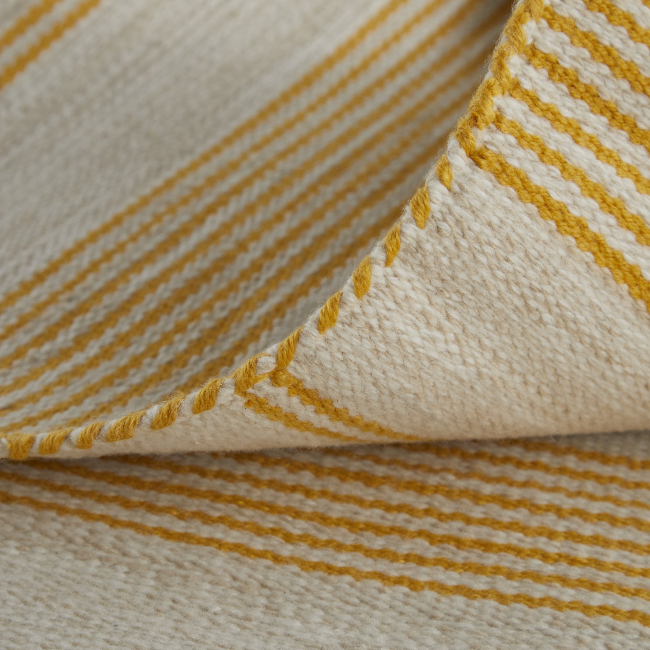 Eco-Friendly Hand-Woven Indoor Rug with Stylish Nautical Pin Stripes