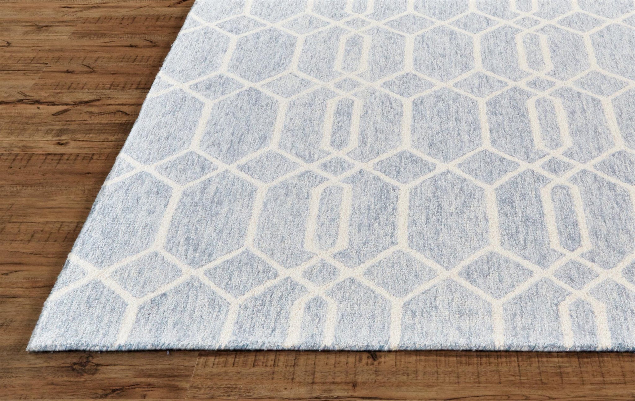 Handmade Stain-Resistant Geometric Wool Area Rug with Stylish Design for Creating Cozy Living Spaces