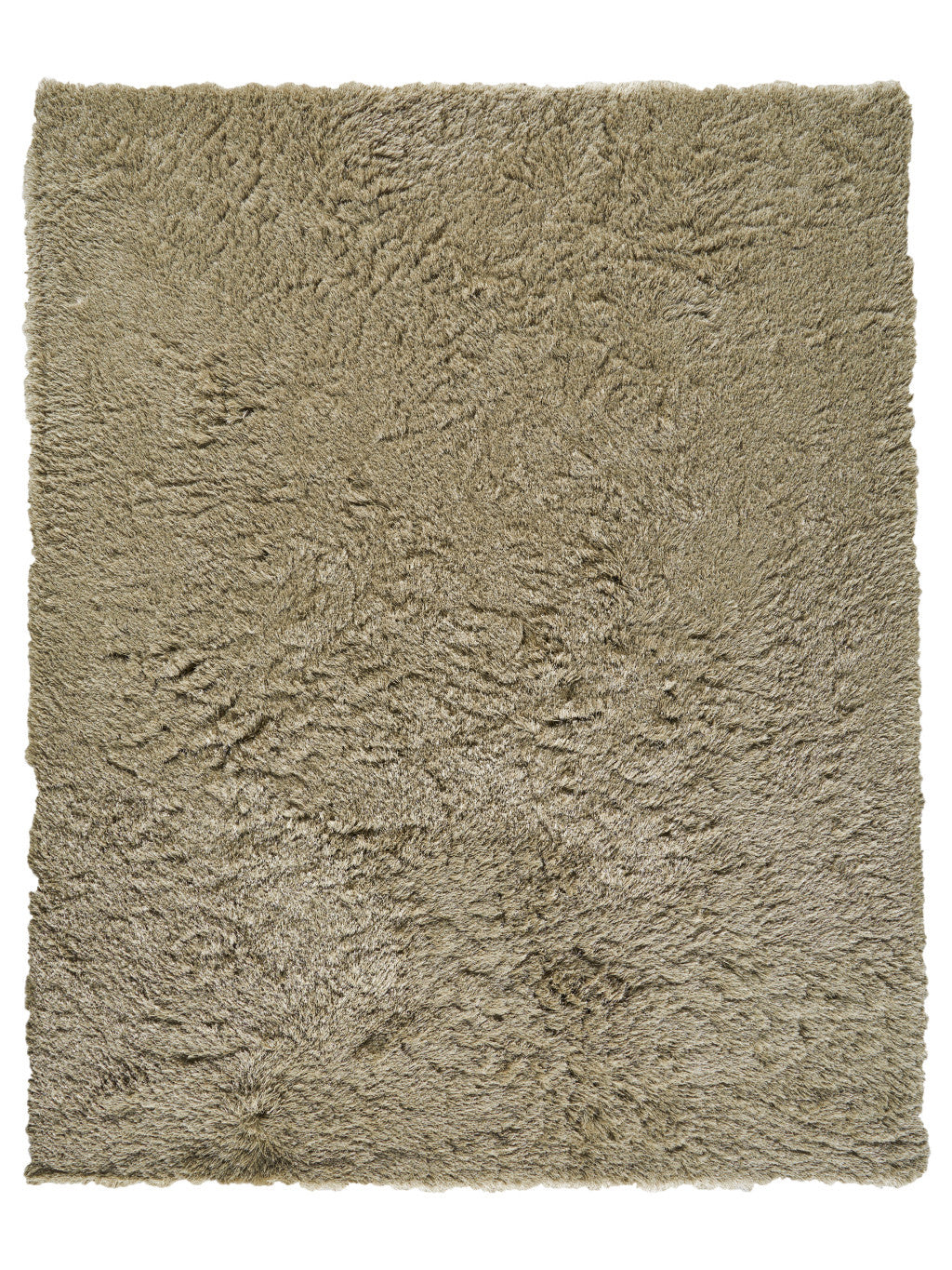 Soft, Stain-Resistant Gray Shag Area Rug for Elegant Home Decor