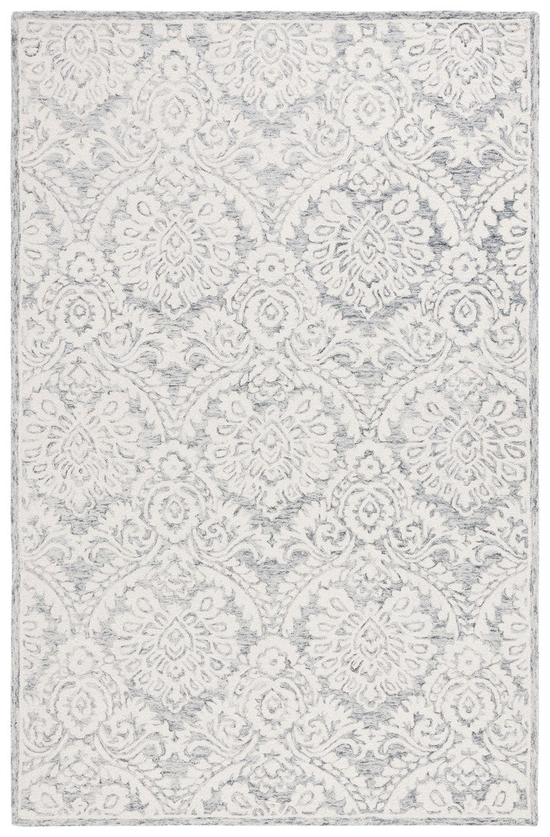 Exquisite Hand-Tufted Wool and Cotton Floral Rug - Adding a Touch of Countryside Allure to Your Cozy Living Spaces and Interior Decor