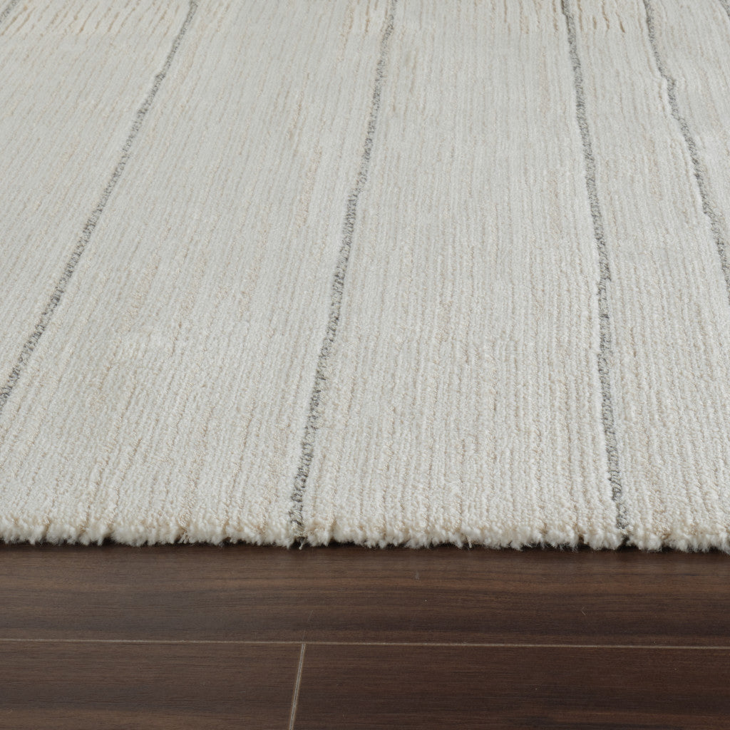Stylish 4' x 6' Cream & Beige Abstract Non-Slip Area Rug for Kids & Pets, Stain-Resistant