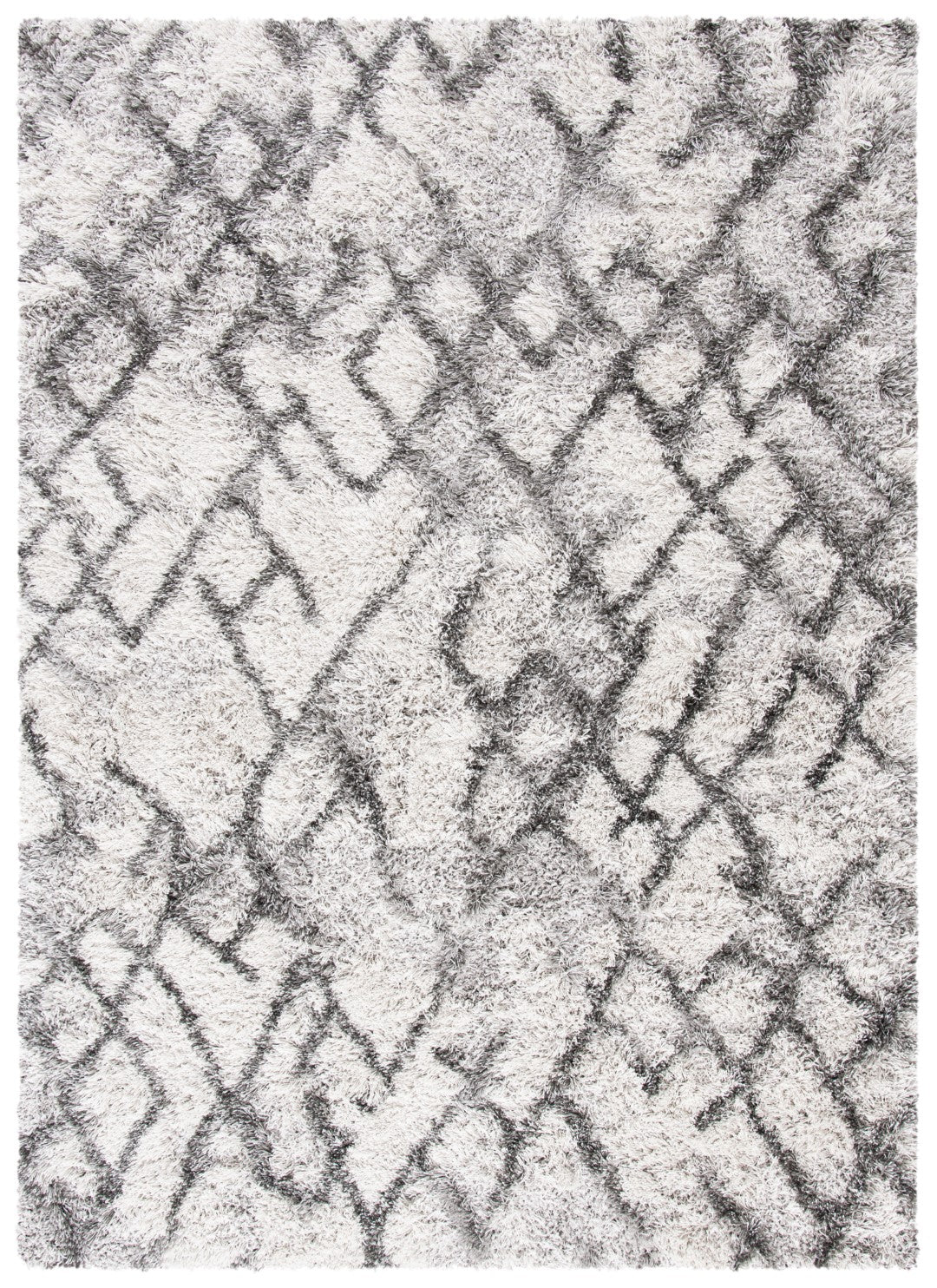 Luxurious Power-Loomed Polypropylene Shag Rug with 1.97-Inch Pile for Ultimate Comfort