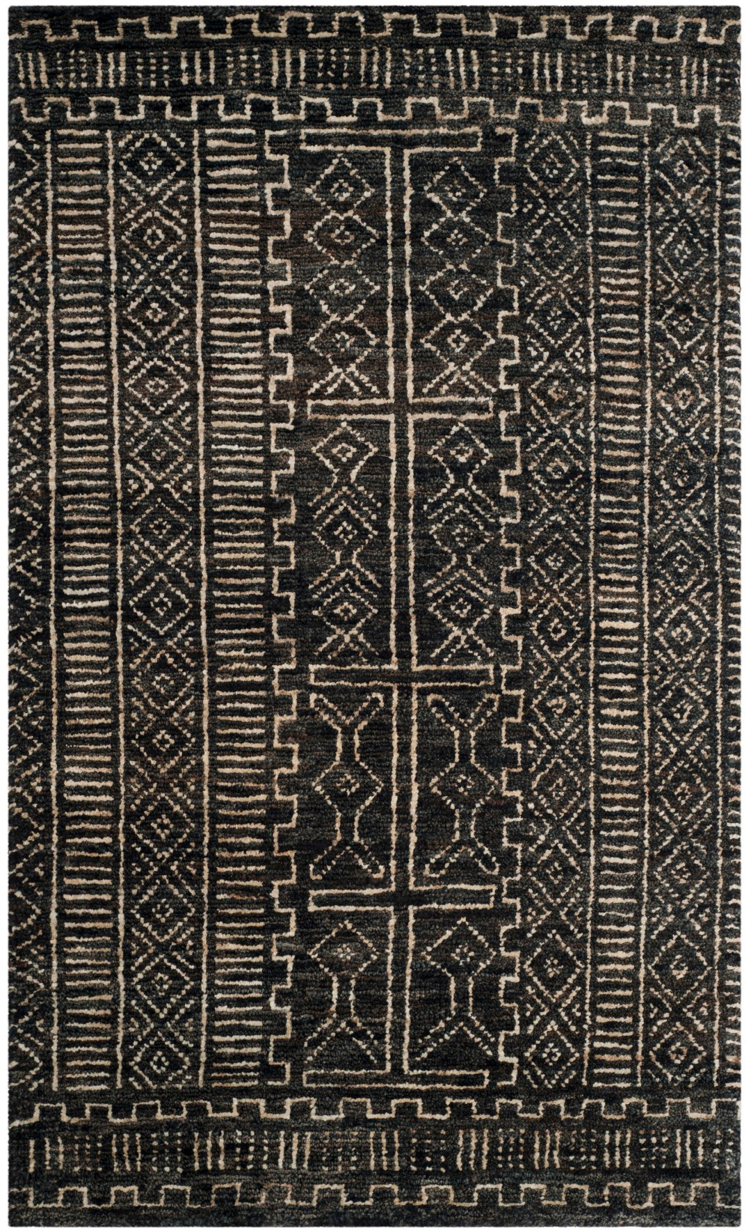 Eco-Friendly Hand-Knotted Kenya Hemp and Jute Rug for Stylish Interiors