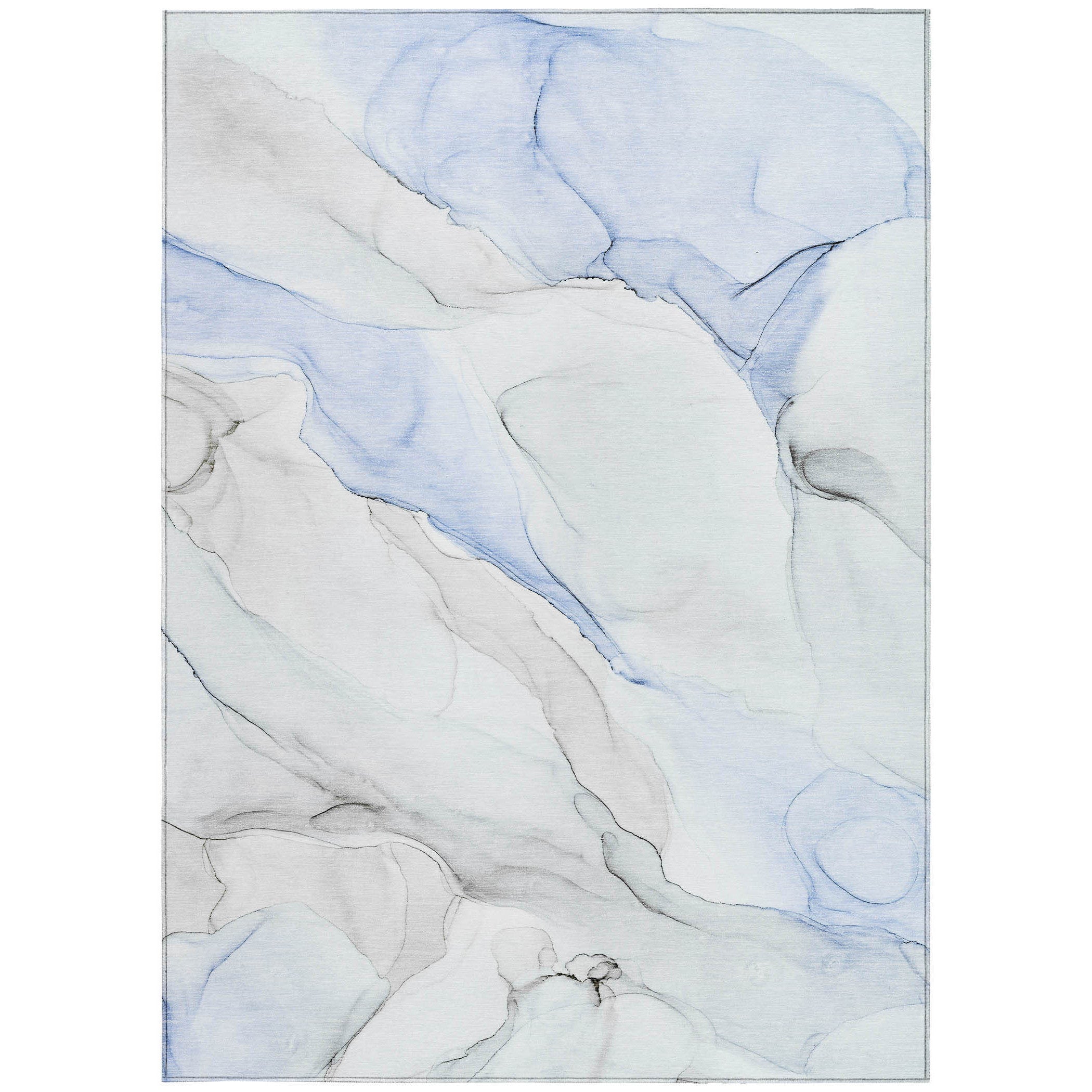 Stylish Washable Gray and Pink Abstract Runner Rug for Indoor & Outdoor, Stain-Resistant