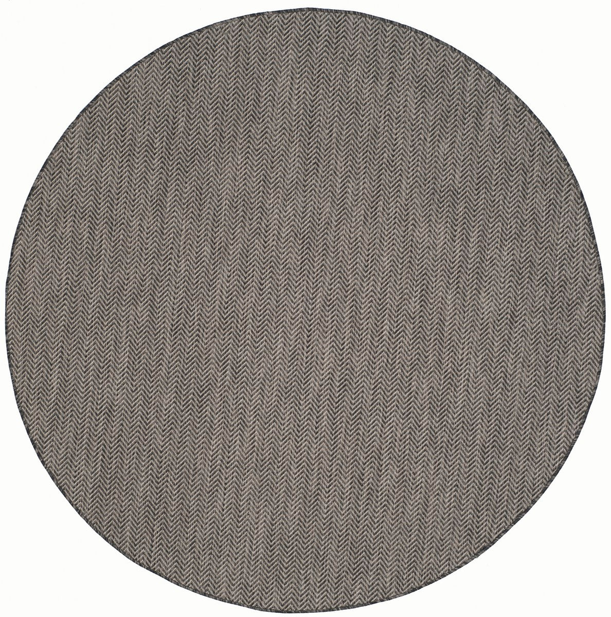 Stylish All-Weather Indoor/Outdoor Power Loomed Rug with Elegant Chevron Pattern