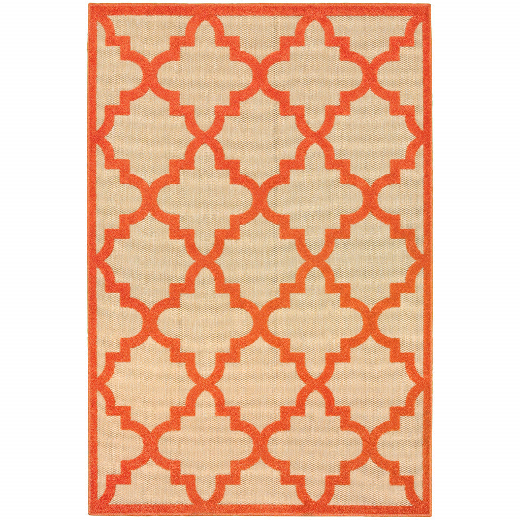 Stylish Stain-Resistant Green Geometric Outdoor and Indoor Area Rug for Decorating Modern Spaces