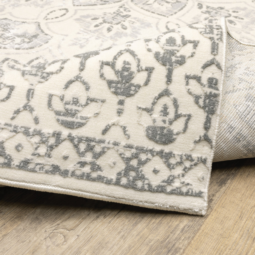 Soft Hand, Vintage-Style Oversize Medallion Area Rug for Modern & Traditional Decor