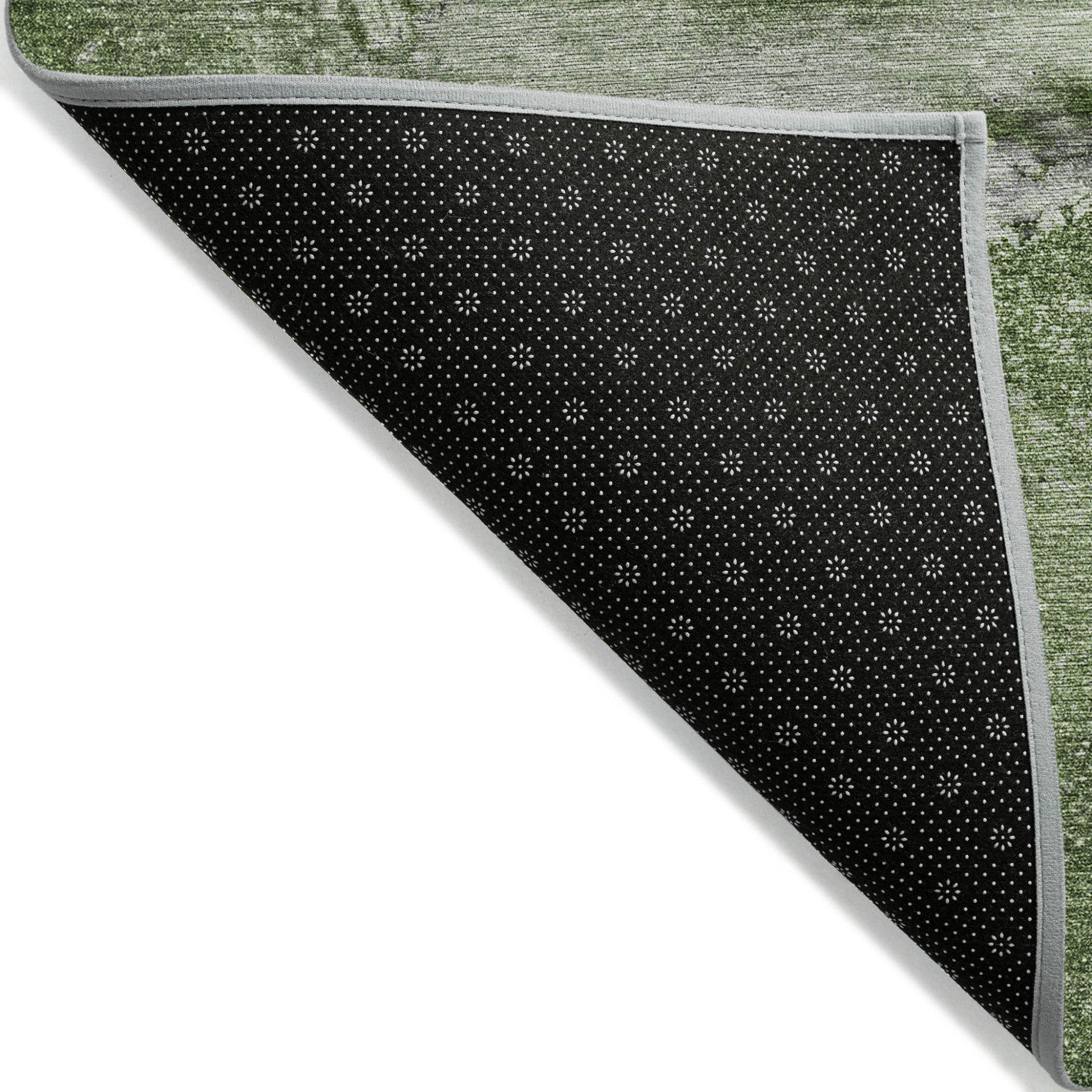 Lilac Abstract Washable, Non-Skid Indoor-Outdoor Runner Rug with UV Protection