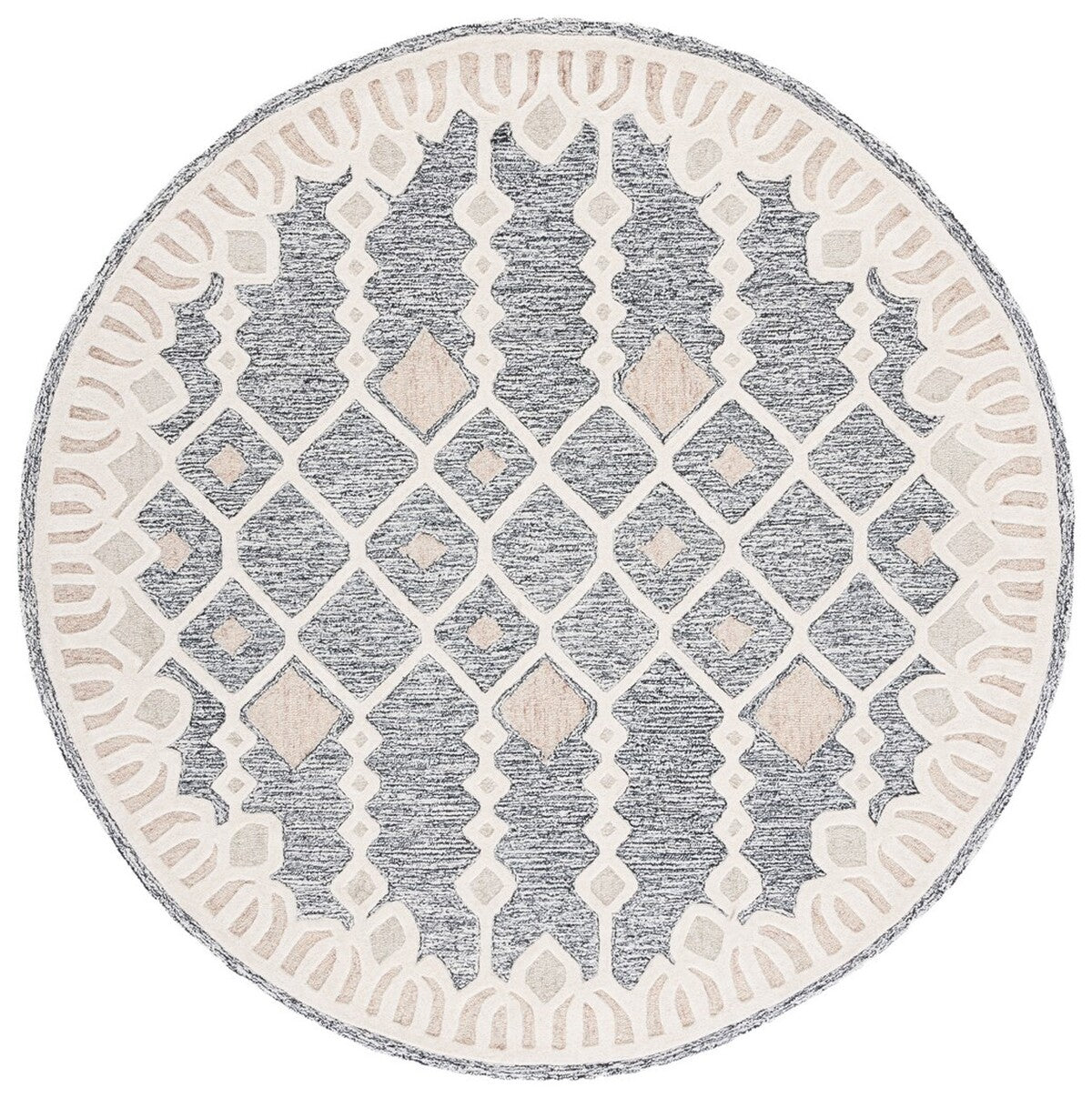 Exquisite Artistry Hand - Crafted Bohemian Area Rug for Home Decor, Made of 85% Wool and 15% Cotton for a Luxurious Feel