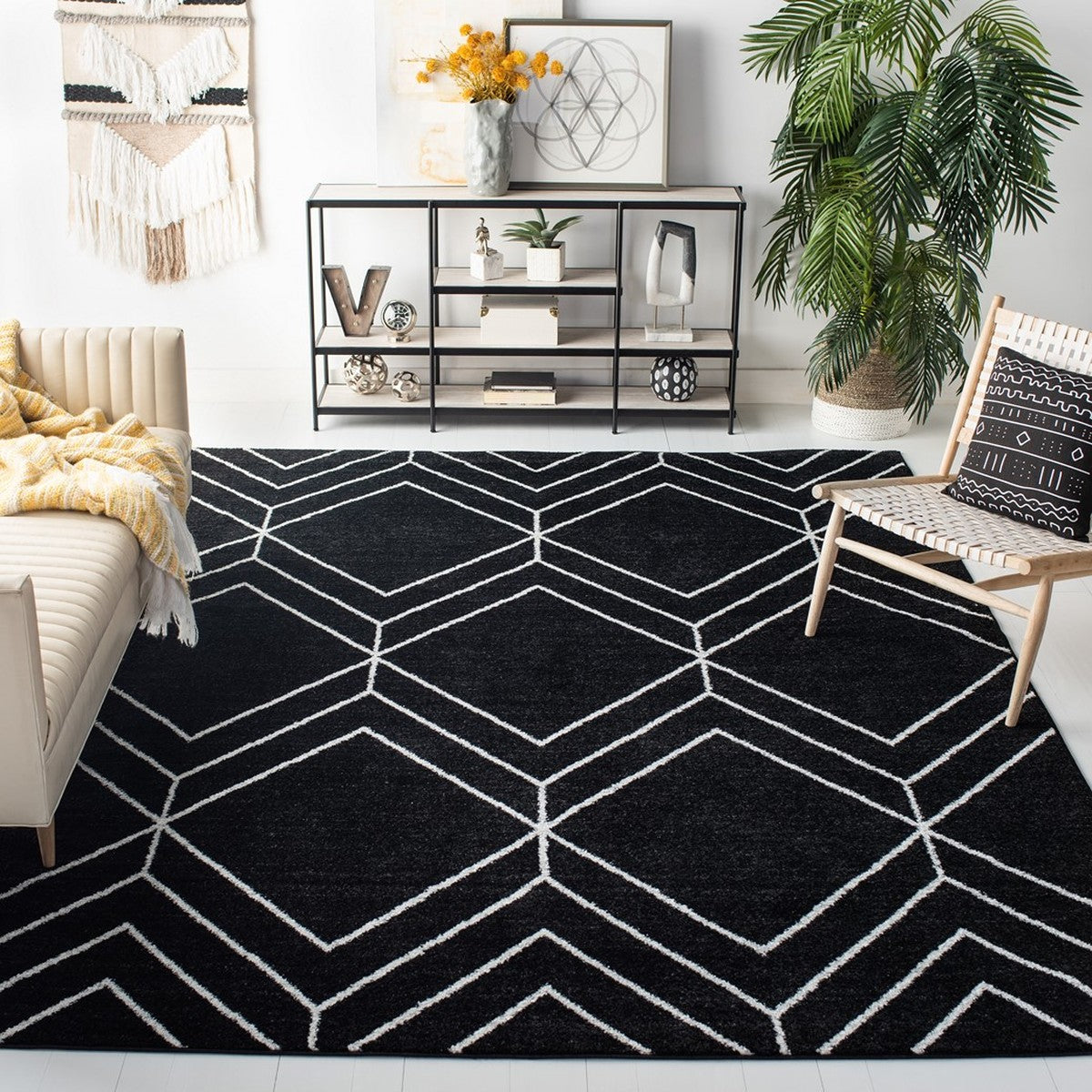 Stylish and Durable Adirondack Contemporary Power - Loomed Polypropylene Pile Rug for Versatile Decor