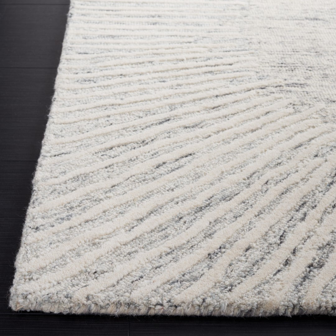 Luxurious Hand-Tufted Abstract Contemporary Rug with 85% Wool Blend for a Cozy Home