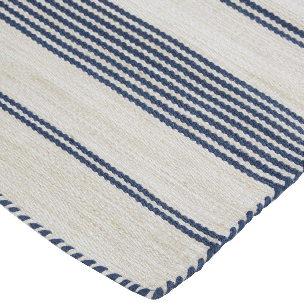 Stylish Modern Hand - Woven Stain - Resistant Area Rug with Striped Design for Comfortable Home Decor