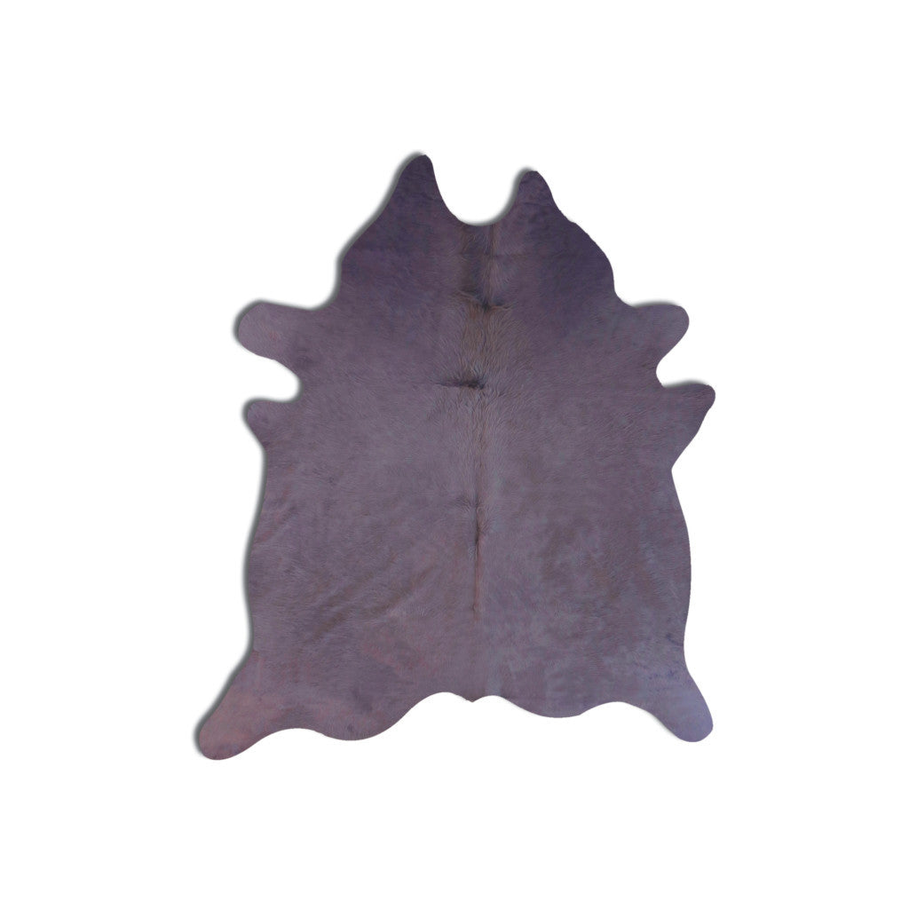 Gorgeous Hand-Knotted Purple Cowhide Area Rug: Stain-Resistant for Home Comfort