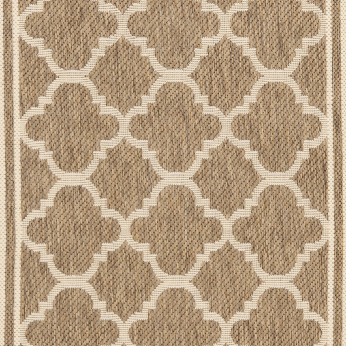 Stylish Courtyard Quatrefoil Pattern Indoor and Outdoor Area Rug with Weather-Resistant and Easy-Clean Features and Elegant Design