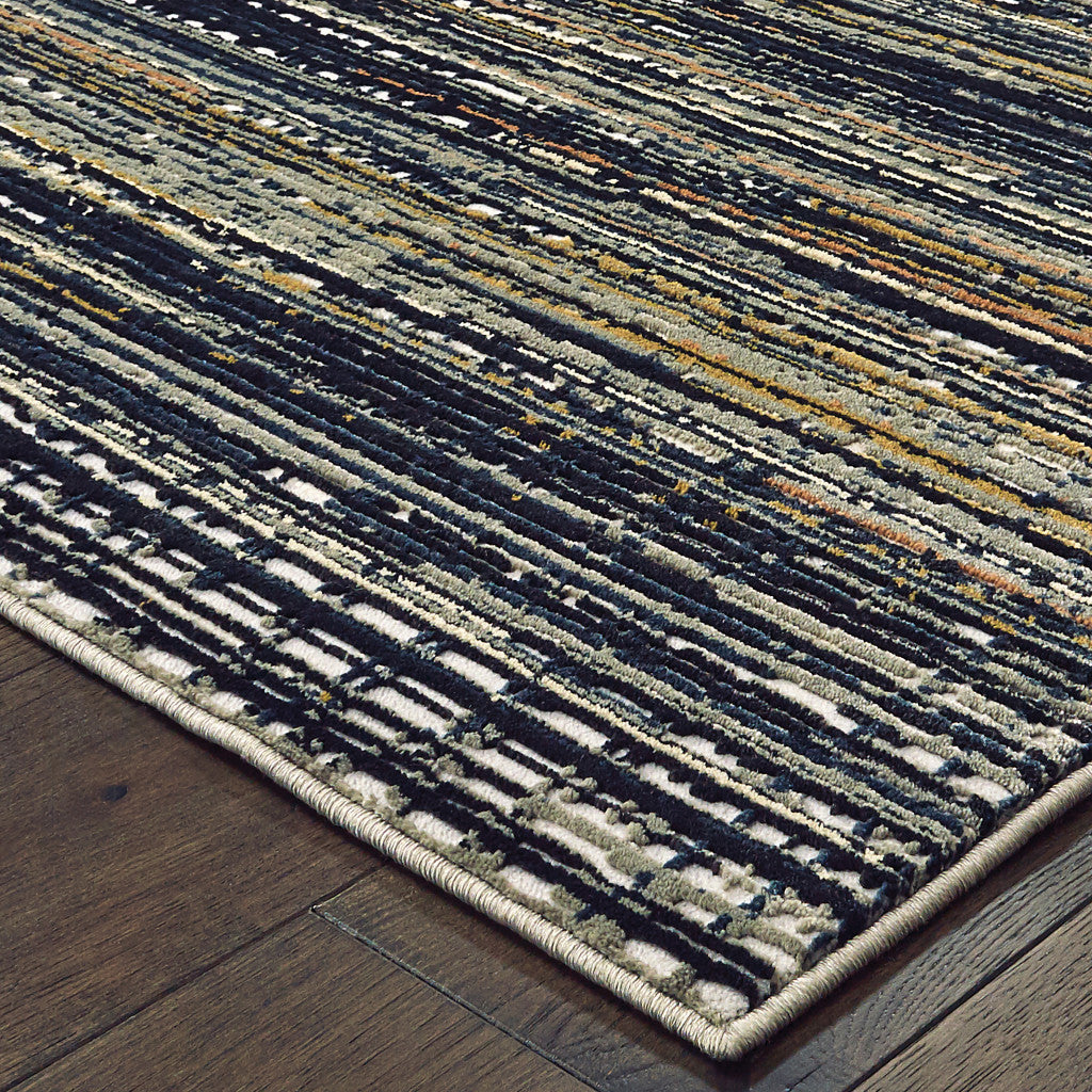 Soft-Textured Ivory Sage Abstract Lines Indoor Rug for Elegant Home Decor