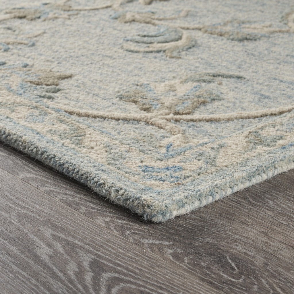 7' Hand-Tufted Gray Round Wool Area Rug - Stylish & Cozy for Any Home
