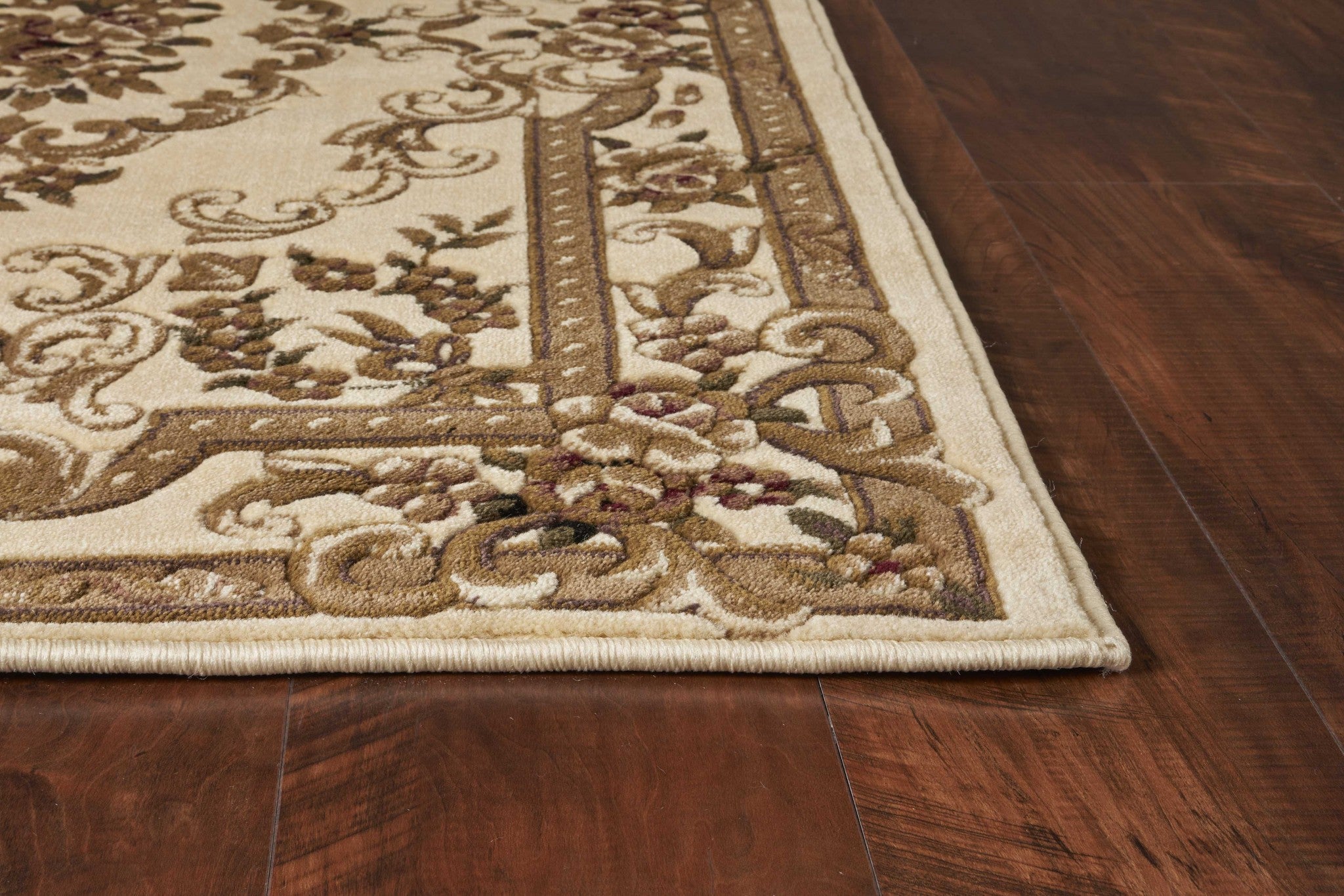 Ivory Hand - Carved Aubusson Area Rug: Luxury Modern Decor for Your Home