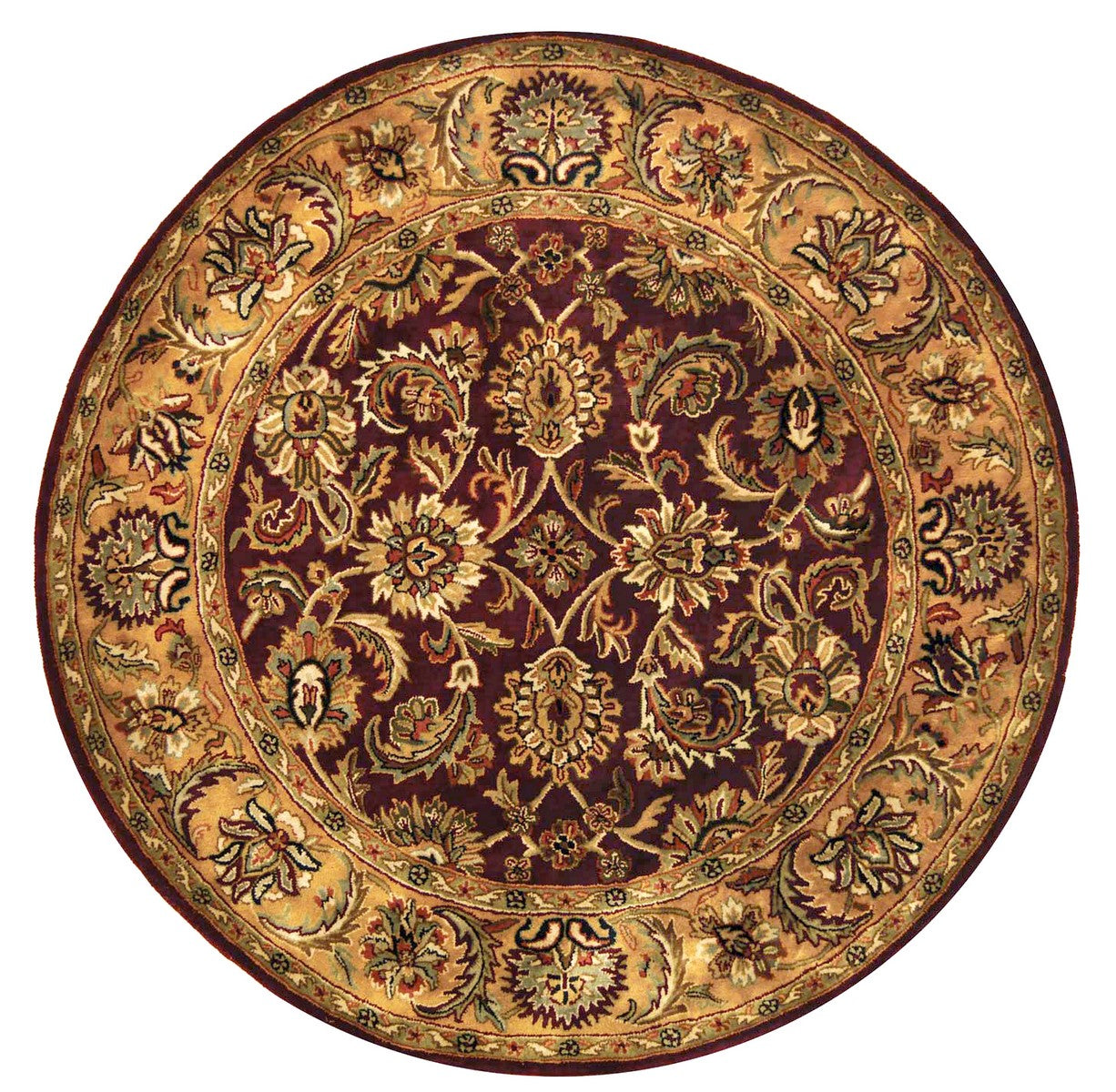 Elegant Hand - Tufted Wool Pile Rectangle Rug from India for Timeless Home Decor