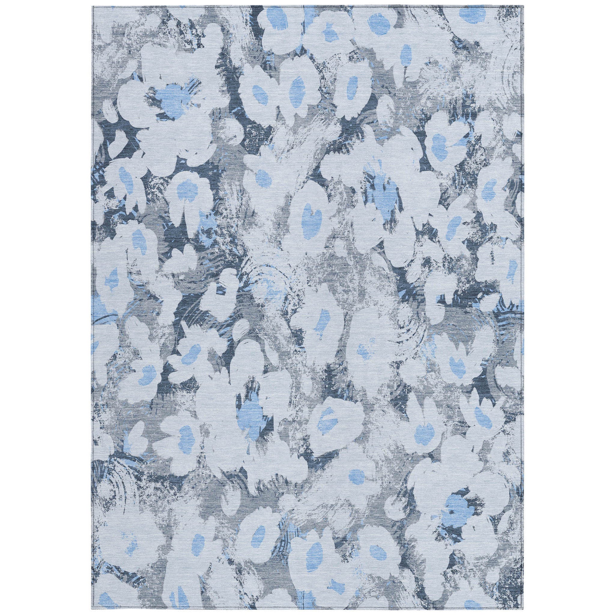 Exquisite Floral Indoor and Outdoor Runner Rug with Stain-Resistant, Non-Skid, and Washable Design for Home Decor