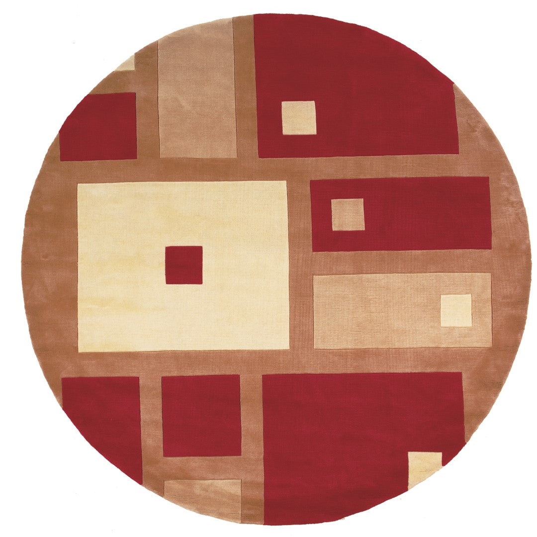 Luxurious New Zealand Wool Hand - Tufted Geometric Area Rug for Modern Spaces, NW - 50