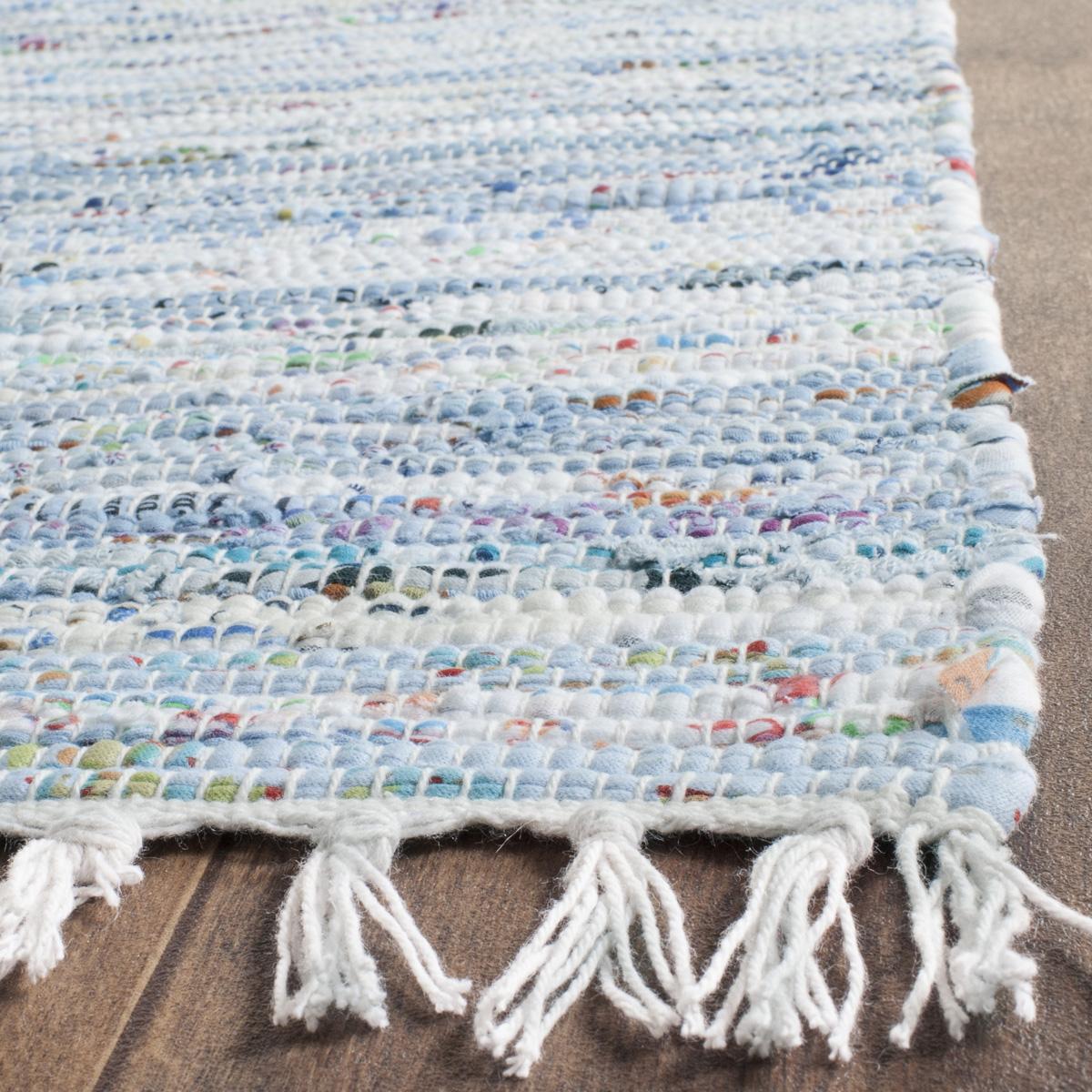 Exquisite Hand - Woven Indian Cotton Rag Rug: Adds Warmth to Any Home Space