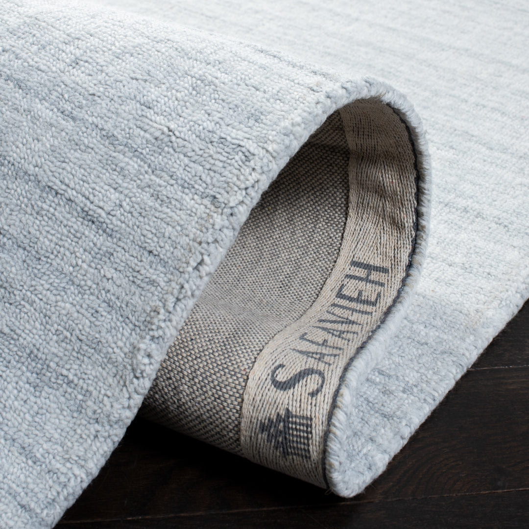 Luxurious Contemporary Hand - Loomed Rug: 90% Polyester Blend with Cotton Backing